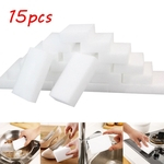 15pcs White Magic Sponge Eraser Limpeza melamina Espuma de limpeza Cozinha Pad