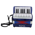 VNE Presente de natal Brinquedo 17 Key Professional Mini Acordeão Educacional Instrumento Musical para crianças Adulto