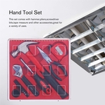 17PCS Household Repair m?o Tool Set Kit com martelo alicates chave de fenda Bits