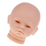 18 Polegada Renascer Cabeça Esculpir Recém-nascido Acordado Bebê Boneca Cabeça Molde Sem Pintura #3