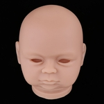 18 Polegada Renascer Cabeça Esculpir Recém-nascido Acordado Bebê Boneca Cabeça Molde Sem Pintura #2