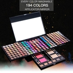 194 da sombra das cores Makeup Palette Pearl Powder Blush Matte Sombra da sobrancelha kit de maquiagem cosméticos