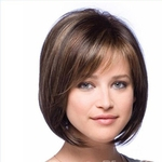 12inches Women Fashion Short bob wig for women Straight styles Synthetic wigs with bangs False hair