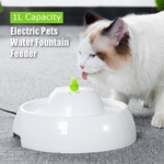 1L animais de estimação alimentador de água elétrica cão gato filhote de cachorro distribuidor dispensador tigela