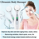 1MHz ultra-sônico facial limpador massageador cuidados com a pele corpo beleza máquina w / adaptador
