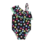 1PC / 2PCS menina pontilhada Swimsuit Jumpsuit ou Peito Wrap & Swim saia Holiday Beach Outfits presente