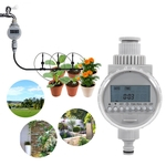 1Pc Solar Power Home Garden Auto Water Saving Irrigation Controller LCD Digital Watering Timer