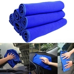 12pcs azul macia absorvente pano da lavagem de viaturas Auto Care microfibra toalhas de limpeza