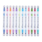 12pcs Colorido Eye Care Principal Dobro Highlighter Pens