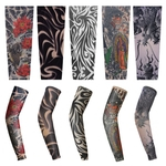 HAO 1PCS Esporte Arm Sleeve Proteção da pele da tampa do tatuagem Equipe Elastic Armband Paper products