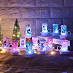Padrão 12pcs Natal LED Candle Light para o ano novo Decoração de festa Presente de Natal