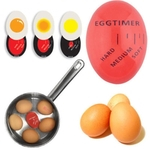 1pcs Ovo Perfeito Cor Mudar temporizador Gostoso macia Hard Boiled Eggs Cooking ferramentas timer de cozinha Eco-Friendly Resina Egg Timer vermelhos