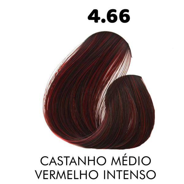 4.66 Castanho Médio Vermelho Intenso Therapy Color Coloração Permanente 60g Sanro Cosméticos