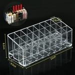 24 Batom Display Stand Holder Acrílico Cosmetic Organizer Make-up Storage Case