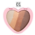 4 cores Heart-Shaped Eyeshadow Paleta de Sombra