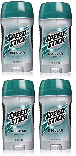 4 Desodorantes Speed Stick Masculino Regular 85g
