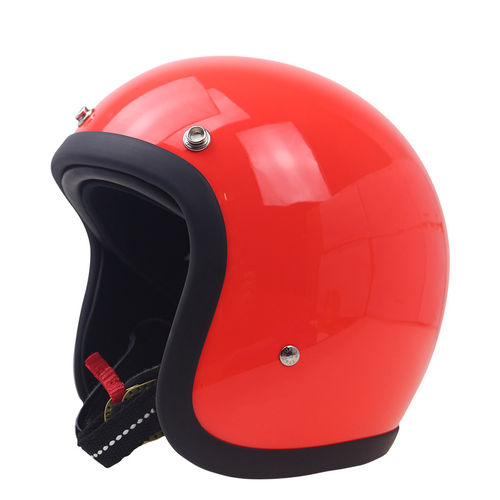 3/4 fibra de vidro de alta resistência capacete da motocicleta do vintage