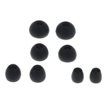 4 Pair Substituição Ear Pad Eartips Silicone Earbuds Tips For Earphones Black