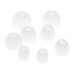 4 Pair Substituição Ear Pad Eartips Silicone Earbuds Tips For Earphones White