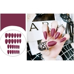 24 Pcs Nail Art Matte Dicas para unhas falsas formas de Extensão Manicure Art Nails falsos