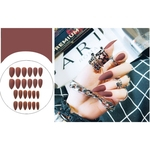 24 Pcs Nail Art Matte Dicas para unhas falsas formas de Extensão Manicure Art Nails falsos