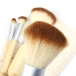 4 Pçs / Set Pincéis De Maquiagem De Bambu Definir Pincéis De Cosméticos Com Saco De Ferramentas De Beleza