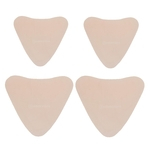 4 Pçs Triangular Bege Cuidados Com A Pele Anti-rugas Peito Silicone Reutilizável Almofadas