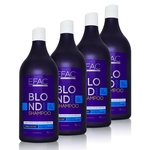 4 Shampoo Matizador EFAC Blond Hair - 1L cada