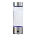 420ml portátil Electrólise Hydrogen Generator filtro de água garrafa de vidro