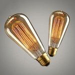 Hao 40w E27 220-240v Edison Ampola, Bulbo Amarelo Retro Luz W-filamento Coffee House Decor Lamp Estilo Industrial Led Lamp