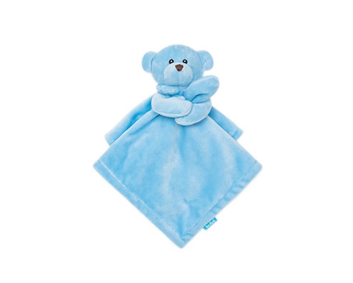 4750 Naninha de Pelúcia Carinho Urso Buba Toys Azul