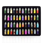 48 garrafas / SET prego Nail Art Stickers 3D Glitter Powder Set Manicure