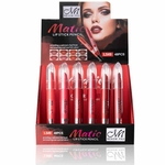 48pcs / set 6 cores Lips Pen úmido batom Sexy Beauty Cosmetic Waterproof Suit Lip Pencil Lipstick