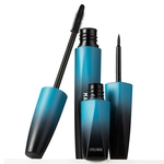 4D Preto Waterproof Eyeliner Mascara Set Makeup Curling Grosso duradoura Kit Eye Cosmetic