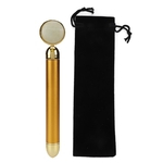 24K Ouro Verde Jade face massageador elétrico elevação Slimming Beauty Bar Instrumento (Gold)