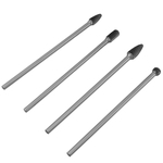 4pcs Cemented Carbide Rotary Files Double Cut Burr Set 6mm Shank Metalworking Tool