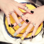 24pcs Mulheres Falso Nails Nail Dicas Art falsos unhas DIY Kit Manicure