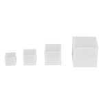 4Pcs Resin Silicone Mold Silicone Casting Molds Square Cube Non-Stick Resin Molds Transparent for DIY Epoxy Resin Crystal Ornaments Crafts