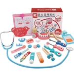 24pcs / set Dentista Brinquedos Out-call Suit Doutor das crianças Toy Set imitado Medical kit médico Brinquedos