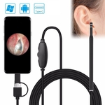 Zantec Excellent Produtos 5,5 milímetros Visual Earwax Cleaner Android Endoscope Camera OTG Android Otoscópio USB Ear Cuidados com a Câmara Ferramenta de Inspeção de Saúde