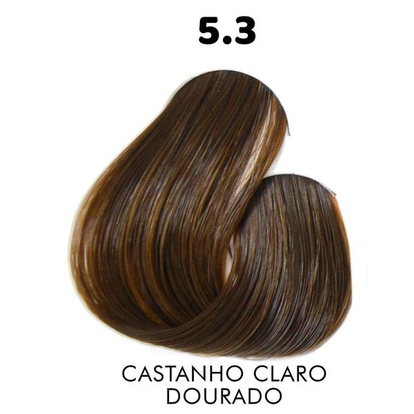5.3 Castanho Claro Dourado Therapy Color Coloração Permanente 60g Sanro Cosméticos