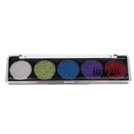 5 Cores Glitter Sombra De Olho Em Pó Cosméticos Paleta Shimmer Conjunto