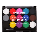 Pigmento 5 cores Watercolor Sólido pintura do artista Set Pintura Pigment Box Fontes da arte