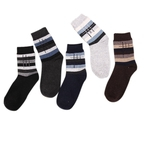 5 pares Homem suor absorvente respirável meias de algodão casuais quentes meias de lã Meias