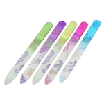 5 pcs Colorido de Vidro Lixa de Unha De Cristal Nail Art Care Ferramenta Prego Lixar Ferramenta de Polimento W4113