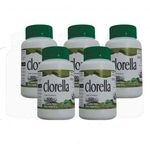 5 Pt Clorella Pyrenoidosa 500 Mg Medinal 100 Cápsulas Cada