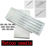 50 Pcs / Set Descartáveis ¿¿agulhas De Tatuagem Aço Inoxidável Professional Mixed Estéril
