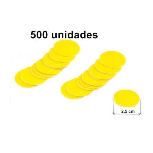 500 Unidades Refil Lixas Disco Amarela para Pedicuro