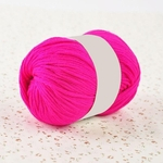 50g Mão Knitting Crochet Artesanato DIY macio e confortável Sólidos fio de lã da cor