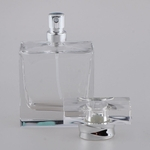 50ML Claro Alto Grau Vazio Cristal Garrafa De Perfume De Vidro Quadrado Senhora Presente